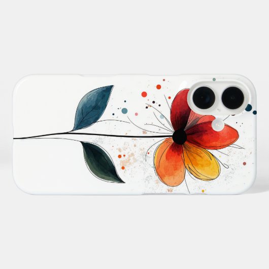 Coques Case-Mate iPhone L'amour en fleur (Verso (horizontal))