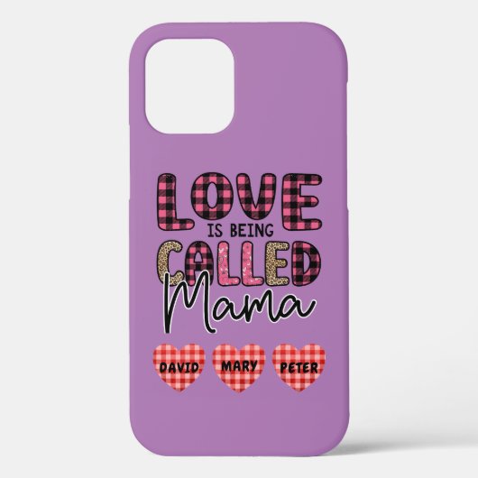 Coques Case-Mate iPhone L'amour est appelé maman, personnalisable maman ca (Verso)