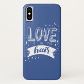 Coques Case-Mate iPhone L'amour est dans les cheveux (Dos)
