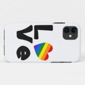 Coques Case-Mate iPhone L'amour est gay (Dos (Horizontal))