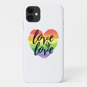 Case-Mate iPhone Case L'amour est l'amour  Coeur d'aquarelle arc-en-ciel