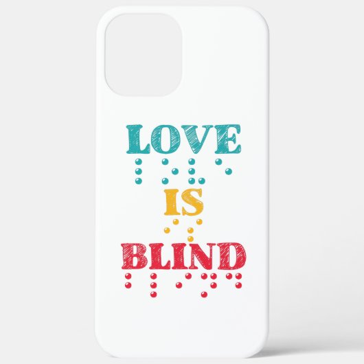Coques Case-Mate iPhone L'amour est le braille aveugle (Verso)