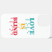 Coques Case-Mate iPhone L'amour est le braille aveugle (Retour (horizontal))