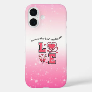 Coques iPhone 16 L'amour est le meilleur médicament - Téléphone Cas