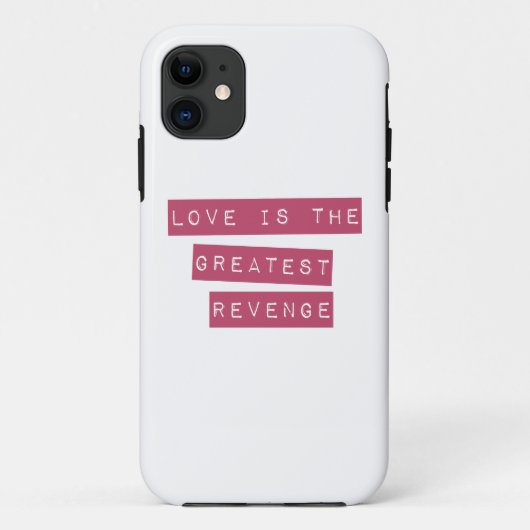 Coques Case-Mate iPhone L'Amour Est Le Plus Grand Revenge (Dos)