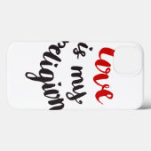 Coques Case-Mate iPhone L'amour est ma religion (Verso (horizontal))