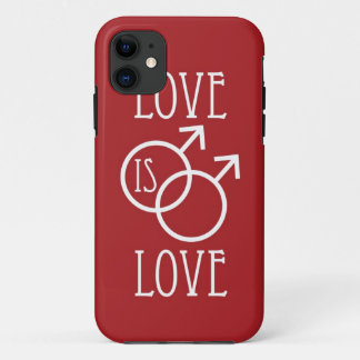 Case-Mate iPhone Case L'amour est rouge d'amour (mâle)