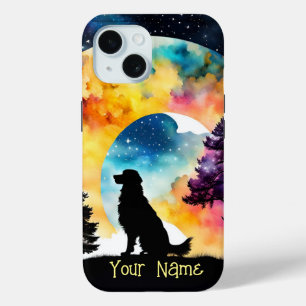 Coque Pour iPhone 15 L'amour est un chien qui t'attend