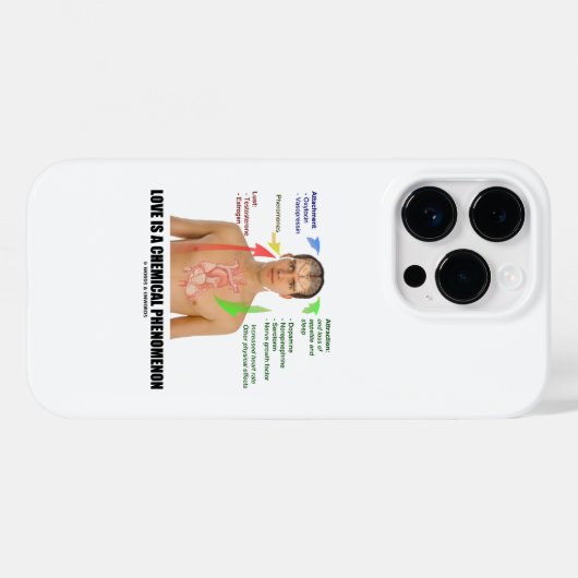 Coques Case-Mate iPhone L'Amour Est Un Phénomène Chimique Physiologie (Verso (horizontal))