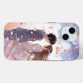 Coques Case-Mate iPhone L'amour est une félicité (Verso (horizontal))