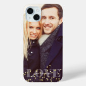 Coques Case-Mate iPhone L'amour et les éclaboussures superposer la photo (Verso)