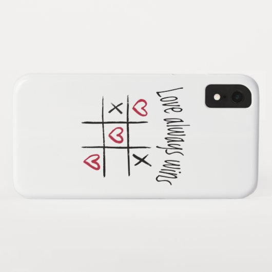 Coques Case-Mate iPhone L'amour gagne toujours (Dos (Horizontal))