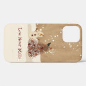 Coques Case-Mate iPhone L'amour ne fond jamais Snowman (Verso (horizontal))