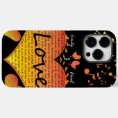 Coques Case-Mate iPhone L'amour supporte toutes choses 1 Corinthiens  (Verso (horizontal))