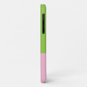 Coques Case-Mate iPhone L'amour vert rose pour la vie (Dos/Gauche)