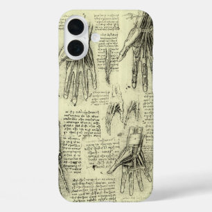 iPhone 16 Plus Case L'anatomie de la main humaine de Léonard de Vinci