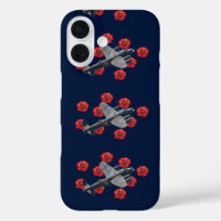 Lancaster vintage parmi les coquelicots rouges