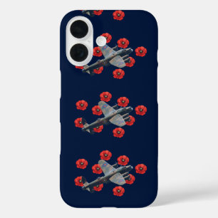 Coques iPhone 16 Lancaster vintage parmi les coquelicots rouges