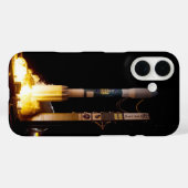 Coques Case-Mate iPhone Lancement de fusée spatiale nocturne (Verso (horizontal))