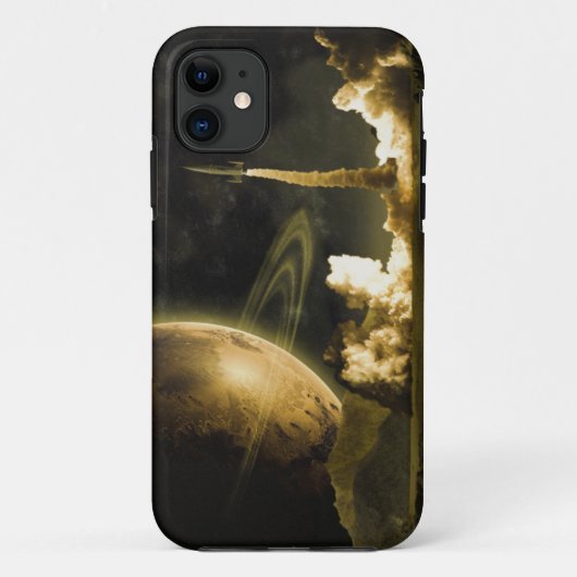 Coques Case-Mate iPhone Lancement vintage de l'espace (Dos)