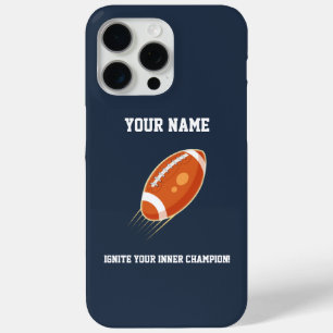 Coque iPhone 15 Pro Max "Lancez votre champion intérieur !" RUGBY LOVER