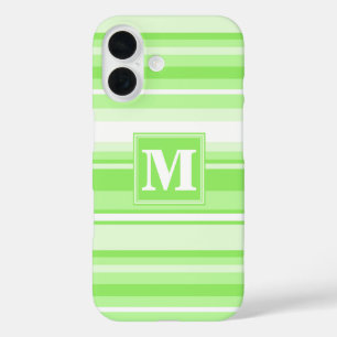Coques iPhone 16 Landes vertes de chaux monogrammes