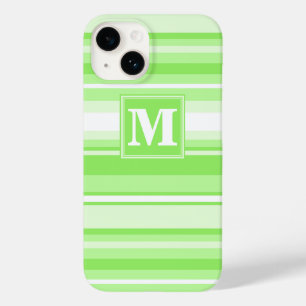 Coque Pour iPhone 14 Landes vertes de chaux monogrammes