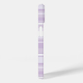 Coques Case-Mate iPhone Landes violettes de chardon monogramme (Verso / Droite)