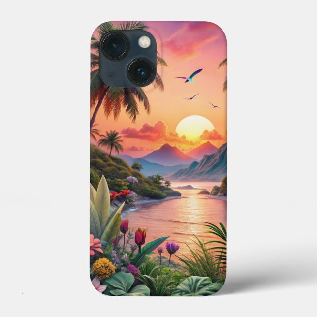 Coques Case-Mate iPhone Landscape Tropical Beach (Verso)