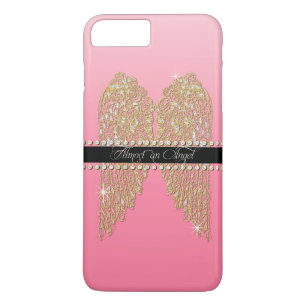 Coques Pour iPhone L'ange d'or de regard de bijou de diamant de n
