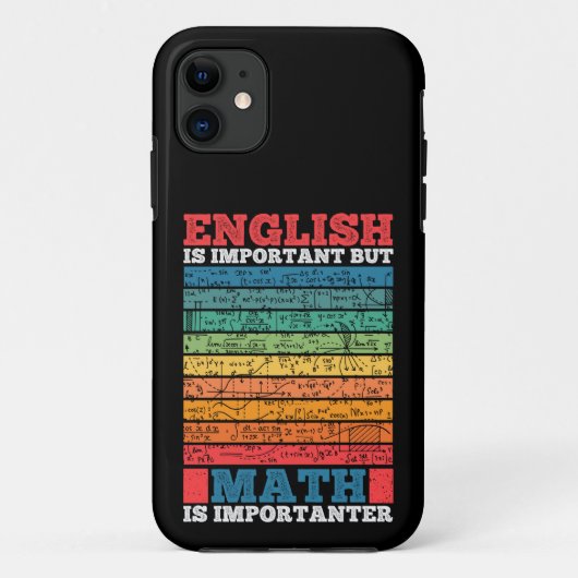 Coques Case-Mate iPhone L'Anglais Est Important Mais Les Maths Sont Import (Dos)