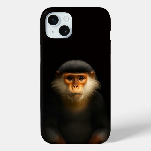 Coques Case-Mate iPhone Langur douc rouge, Black 4 Luxe (Verso)