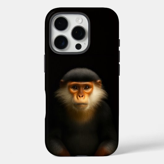 Coques Case-Mate iPhone Langur Douc Rouge Black 4 Luxe iPhone 16 Pro (Verso)
