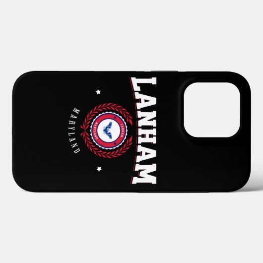 Coques Case-Mate iPhone Lanham Maryland Rouge et Blanc (Verso (horizontal))