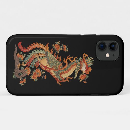 Coques Case-Mate iPhone L'animal sacré chinois de Phoenix Feng (Dos (Horizontal))