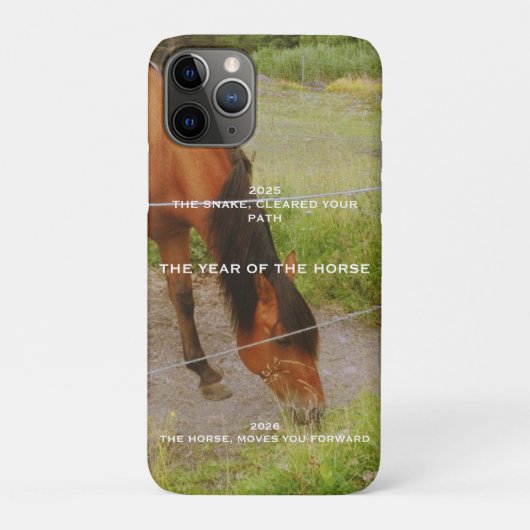 Coques Case-Mate iPhone L'année du Cheval, citation 2026 (Dos)