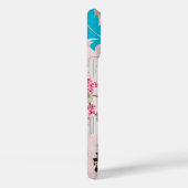 Coques Case-Mate iPhone Lanterne iPhone Fleur de Cerisier Monogramme Oisea (Verso / Droite)