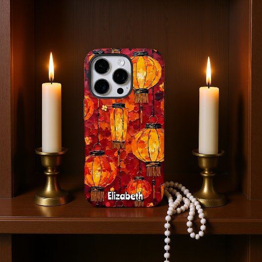 Coques Case-Mate iPhone Lanternes rouge et orange