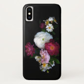 Coques Case-Mate iPhone L'antiquité florale de roseraie fleurit la caisse (Dos)