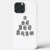 Coques Case-Mate iPhone Laos / Laos Numéros Pyramid Laotien Script (Verso)