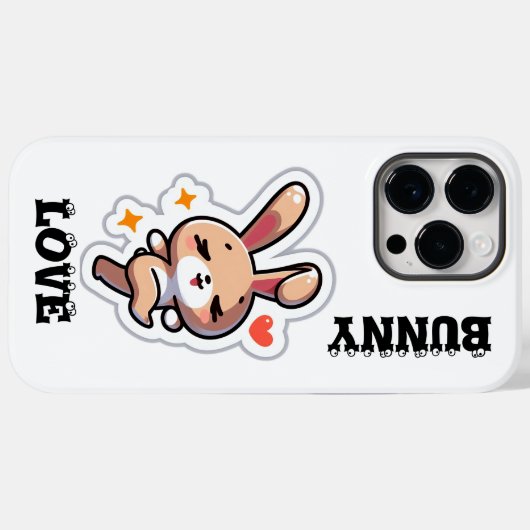 Coques Case-Mate iPhone Lapin (Verso (horizontal))