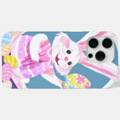 Coques Case-Mate iPhone lapin avec oeufs de pâques (Verso (horizontal))