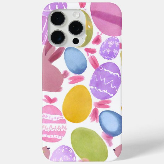 Coques Case-Mate iPhone lapin avec oeufs de pâques (Verso)