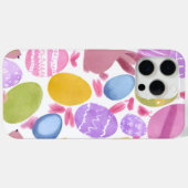 Coques Case-Mate iPhone lapin avec oeufs de pâques (Verso (horizontal))