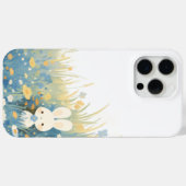 Coques Case-Mate iPhone Lapin Blanc Caché dans la Prairie (Verso (horizontal))