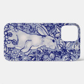 Coques Case-Mate iPhone Lapin Bleu Lapin Floral Delft Dedham Animal (Verso (horizontal))