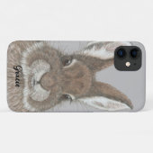 Coques Case-Mate iPhone Lapin Brown lapin joli animal Art personnalisé (Dos (Horizontal))