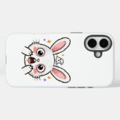 Coques Case-Mate iPhone Lapin choqué Halloween Ghost Face (Verso (horizontal))