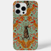 Lapin d'automne sur vert clair
