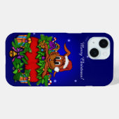 Coques Case-Mate iPhone Lapin de Noël (Verso (horizontal))
